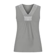 thumbnail image 4 of Babysbule Womens Tank Tops Fashion Women's Summer V-Neck Casual Solid Tank Tops Sleeveless Blouse, 4 of 6