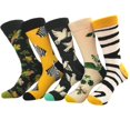 thumbnail image 4 of Medias de Casual Tripución Animal Patrones Hombres Regalo Suave Pájaros Zulema Calcetines de tripulación para hombres, 4 of 7