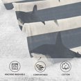 thumbnail image 5 of Yayeee 2 Pack Hand Towels for Bathroom 100% Cotton 16" x 28" Soft Absorbent Kitchen Towel, Dark Sharks, 5 of 7