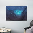 thumbnail image 1 of Astrology Tapestry, Fortune Telling Birth Chart Zodiac Signs in Space Geometrical Image, Wall Hanging for Bedroom Living Room Dorm Decor, 60W X 40L Inches, Turquoise Blue and White, by Ambesonne, 1 of 2