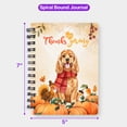 thumbnail image 5 of Happy Thanksgiving Cocker Spaniel with Turkey Pumpkins Autumn Vibes Spiral Bound Journal Cockers Dog Lover Gifts 5x7in Spiral Notebook - 12018, 5 of 5