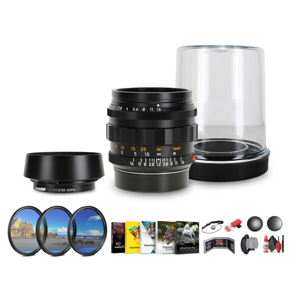 Leica Noctilux-M 50mm f/1.2 ASPH. Lens (Black) (11686)   Sling Backpack   Photography Software   64GB Memory Card   Lens Filter Kit   Flexible Tripod   Cleaning Kit   Hand Strap   Card Wallet   More