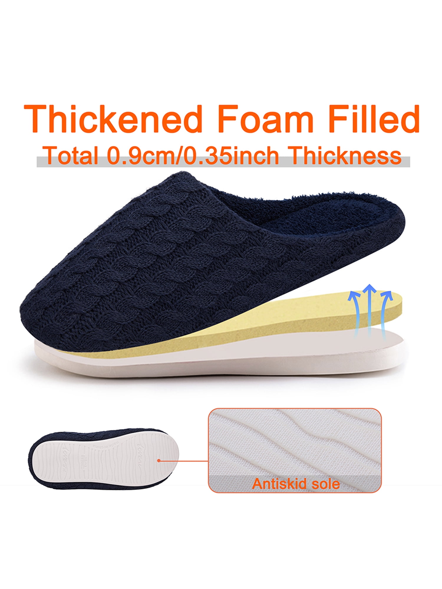 Men Women Couple Thicken Summer Slippers Female Solid Color Home Indoor Anti-slip shoes Breathable Slippers