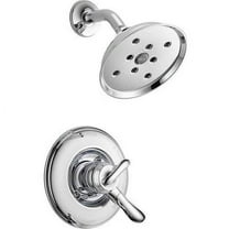 Delta Linden Dual Function Pressure Balanced Shower Trim with H2Okinetic and Integrated Volume Control Less Rough-in, Available in Various Colors