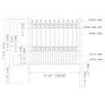 thumbnail image 5 of ALEKO DIY Steel Garden Ornamental 5.5 x 5 feet Fence London Style Black, 5 of 5