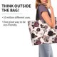 thumbnail image 2 of Fotbe Retro Red Black Roses Bolsa Tote Estética de Lona con Estampado para Mujer - Bolsa Reutilizable de Hombro Casual para Vacaciones, Compras, Trabajo y Gimnasio, 2 of 8