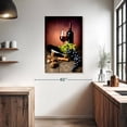 thumbnail image 3 of Elephant Stock Exquisite Red Wine Wall Art - Vertical Canvas Wall Art - Living Room Wall Decor - Food And Drink Canvas - Gray And Red Decor - 26" x 39", 3 of 8