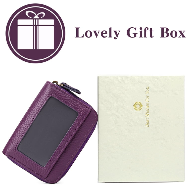 Sendefn Small Genuine Leather Wallet, RFID Blocking photo 3