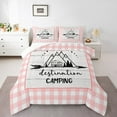 thumbnail image 2 of Erosebridal Rustic RV Car Bedding Queen Comforter Set, Camper Down Comforter, Jungle Adventure Decor, 3 Pieces, 2 of 8