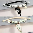 thumbnail image 4 of K-KED Adjustable Hand Woven Cartoon Cat Pendant Bracelet Couples Gift Women Jewelry-D, 4 of 9
