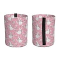 thumbnail image 2 of Naloa Rabbit And Flower Car Trash Can Garbage Car Accessories Trash Can Car Waste Bin for for Driver and Passenger Any Vehicle, 2 of 7