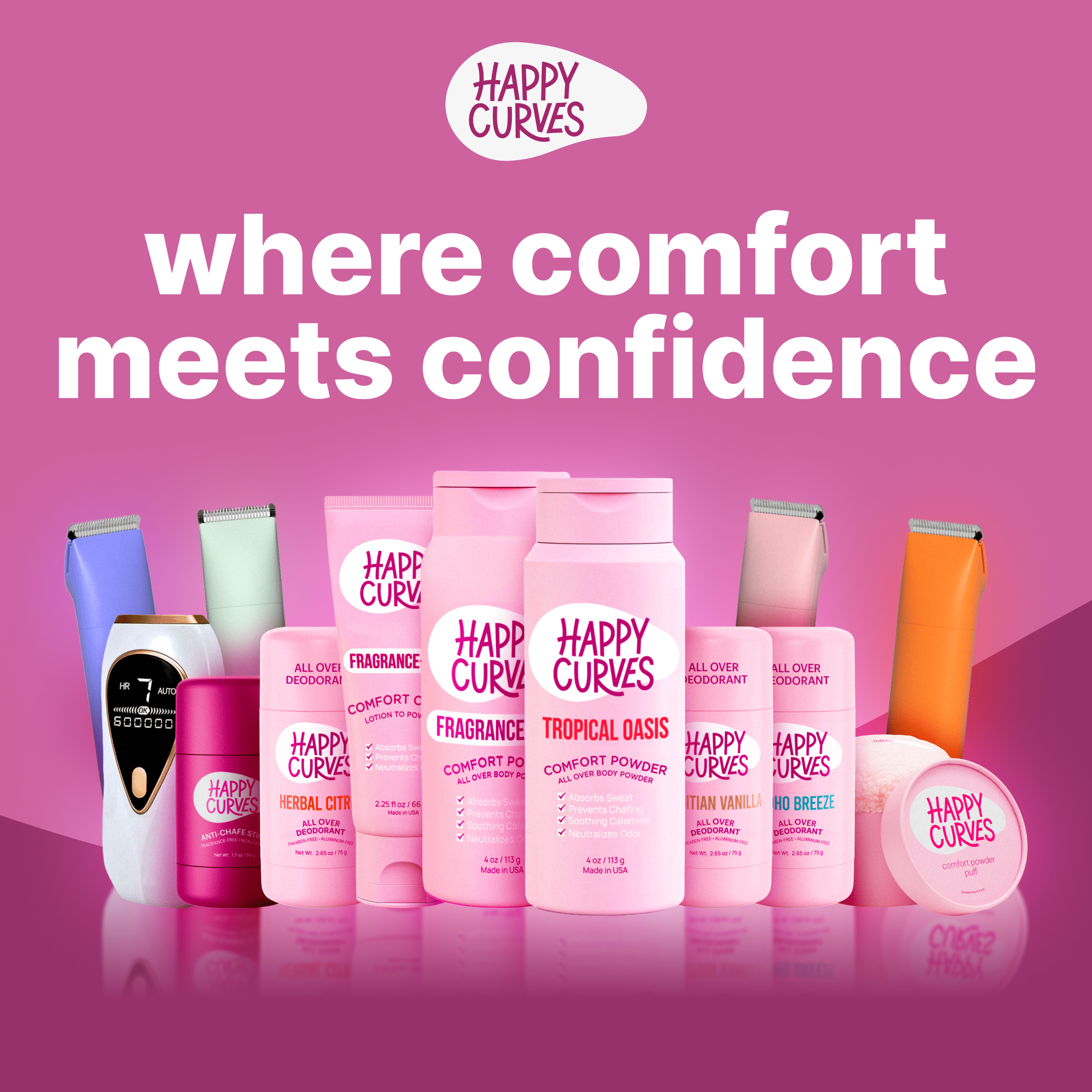 Happy Curves Feminine Intimate Wash, Tropical Oasis, 7 fl oz