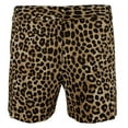 thumbnail image 3 of Women's  Plus size Animal Print Chino Shorts-Dark Camel-24W, 3 of 4