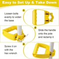 thumbnail image 3 of 2 Pack Back Saving Tool Handle Attachment, Labor Saving Ergonomic Shovel or Rake Handle Attachment, Tool Handle Grip, 3 of 5