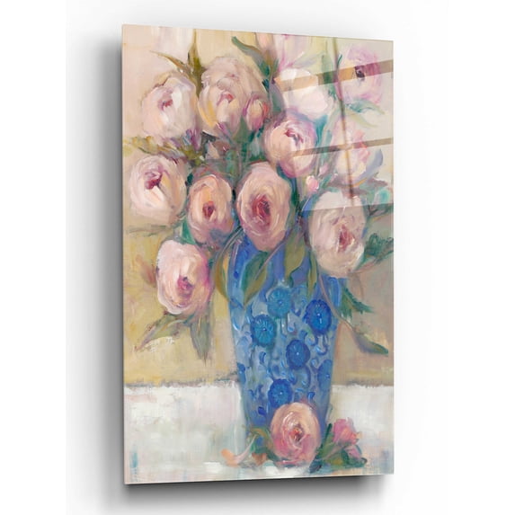 Epic Art 'Oriental Bouquet II' by Tim O'Toole, Acrylic Glass Wall Art, 16"x24"