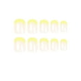 thumbnail image 3 of Fofosbeauty 24pcs Press on False Nails, Square Fake Nails, Yellow French Lucency, 3 of 8