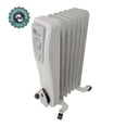 thumbnail image 1 of Calefactor de Ambiente Reacondicionado IUSA 1500 W de Piso 3 Niveles de Potencia Portátil con Ruedas, 1 of 9
