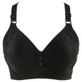 thumbnail image 1 of Plus Size Bras With Back Fat Coverage Woman's Fashion Solid Comfortable Bra Underwear No Rims Veryday Bras Maternity Bras for Pregnancy on Clearance, 1 of 2