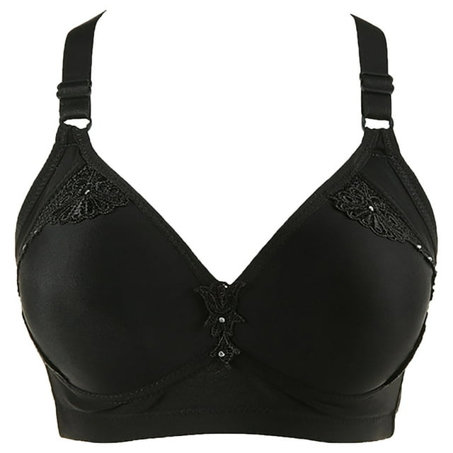 Plus Size Bras With Back Fat Coverage Woman's Fashion Solid Comfortable Bra Underwear No Rims Veryday Bras Maternity Bras for Pregnancy on Clearance