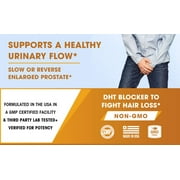 1000mg Saw Palmetto - 100 Capsules - Extract + Berry Powder | Maximum Strength Supplement to Promote Prostate Heath | Reduce Frequent Urination and Block DHT Related Hair Loss Naturally