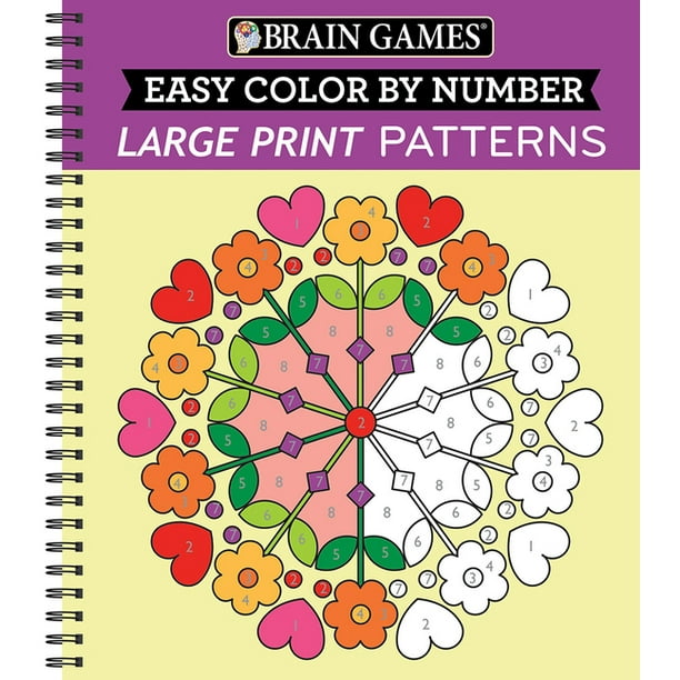 Brain Games Color by Number Brain Games Easy Color by Number