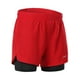 thumbnail image 4 of Pantalones cortos deportivos Shorts de carrera Lixada 2-en-1 para hombre Secado rápido Transpirable Lixada  Pantalones cortos deportivos, 4 of 7