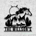 thumbnail image 4 of Craftnamesign Custom Horse Farmhouse Metal Sign LED Light, Personalized Horse Livestock Name Sign, 4 of 5
