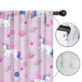 thumbnail image 4 of Blackout Kids Curtains,Pink Unicorn Space Pattern Childrens Insulated Curtains Set Of 2,Bedroom Essentials,Toddler Room Decor 42"x54", 4 of 5