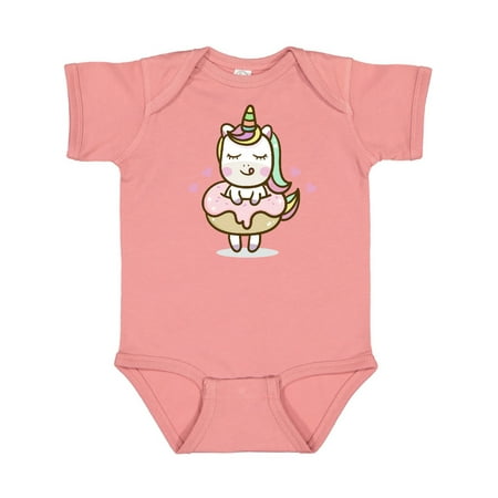 

Inktastic Unicorn Doughnut Gift Baby Girl Bodysuit