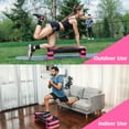 thumbnail image 6 of ZenSports 30'' Adjustable Workout Aerobic Step Platform W/4 Risers 4’’ 6’’ 8’’, Non-Slip Surface, Pink, 6 of 10