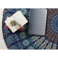 thumbnail image 4 of Round Tapestry Wall Hanging Ombre Hippie Mandala Bohemian Hippy Intricate Indian Tapestries Tablecloth 60 Inches, 4 of 8