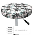 thumbnail image 4 of Lsque Hawaii Palms Round Bar chair cushion covers Velvet Fabric Premium Comfort Protects from Scratches and Stains for 14-17 Inch Chair- 13 inch, 4 of 7
