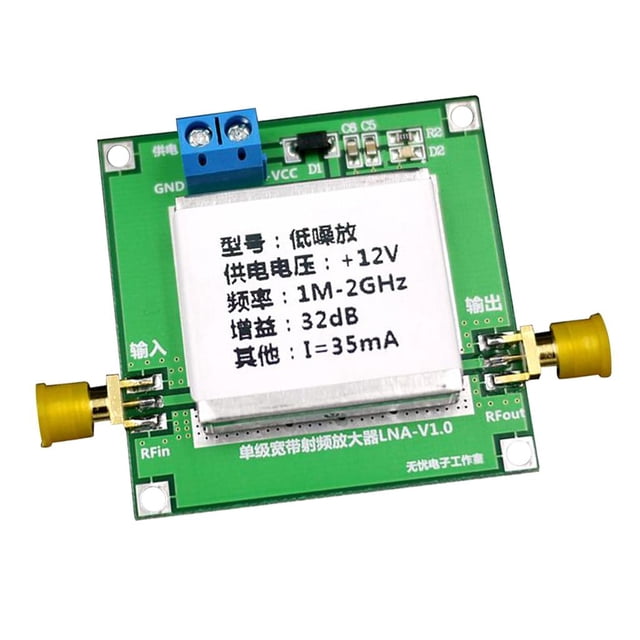 Amplificador Bajo Ruido LNA Equipo de Industrias Tester - 32dB Sunnimix Amplificador de banda ancha de RF