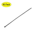 thumbnail image 1 of Unique Bargains 60pcs Cable Zip Ties, 18 Inch x 0.2 Inch Self-Locking Nylon Tie Wraps Black, 1 of 3