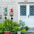 thumbnail image 6 of Solar Lights Fairy Ball Art Garden Stake, Pathway Stake Lighting Metal Angel Decor, Outdoor Decorative Lights Waterproof for Walkway, Yard, Lawn, Patio or Courtyard (Colorful change lights), 6 of 7