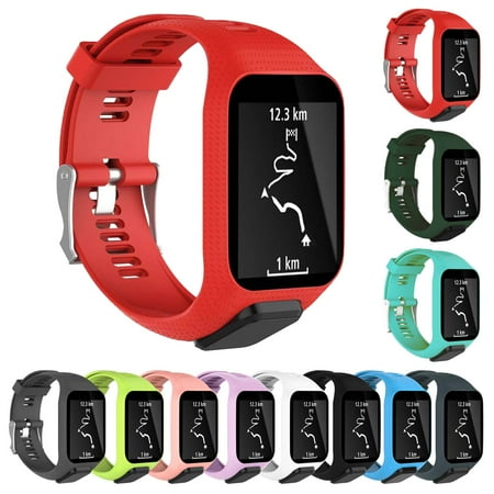 StrapsCo Silicone Rubber Replacement Watch Band Strap for TomTom Runner 2 & 3 | Walmart Canada