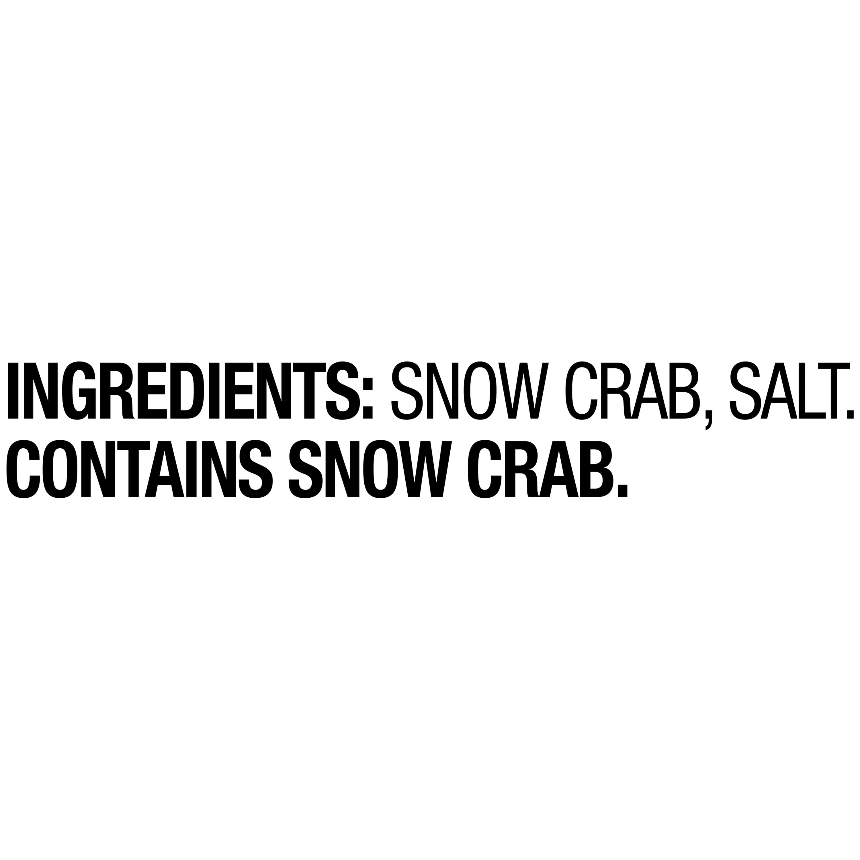 Marketside Frozen Cooked Snow Crab Legs, 1.5 lb Box (Contains Shellfish)