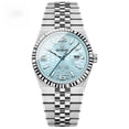 thumbnail image 4 of Reloj de Cuarzo para Hombre de 40 Mm, Esfera Azul Hielo, Fecha, Luminoso, 30 M Resistente Al Agua, Reloj de Pulsera de Acero Inoxidable, 4 of 8
