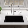 thumbnail image 6 of Black Matte 30" x 18" Fireclay Undermount / Drop In Fireclay Kitchen Sink, 6 of 12