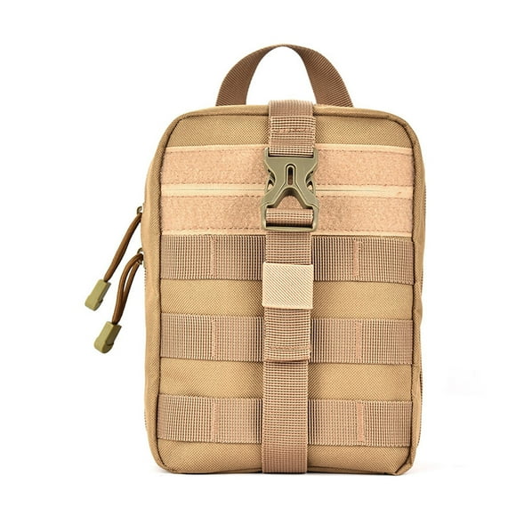 Maoww Outdoor Storage Bag Hunting Camping Hiking Survival Accessories Waist Pouch Fishing Mountaineering Pocket Oxford Cloth Pack Khaki