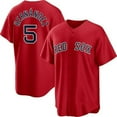 thumbnail image 1 of Nueva Camiseta De Béisbol Cardigan Red Sox Baseball #5 Hernandez Summer Sportswear Red-L(44), 1 of 2