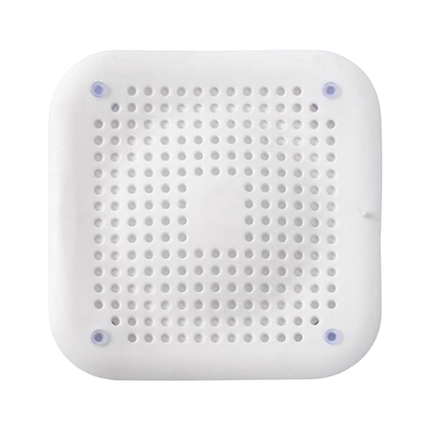 Tapa de drenaje de fregadero de silicona con ventosa y filtro para fregadero, protector duradero para el orificio de drenaje. Blanco