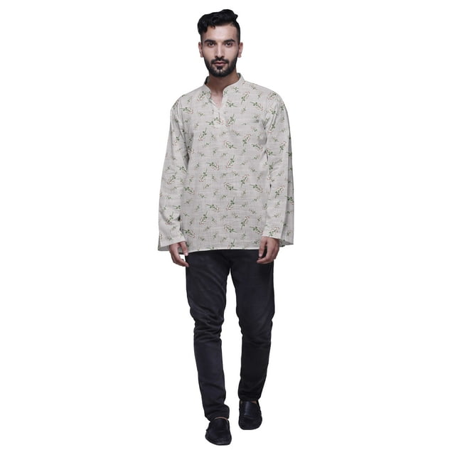 Atasi Cotton Ethnic Short Kurta For Boys Printed Party Wear Kurta For Men