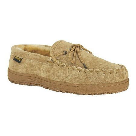 Old Friend Footwear Men's Sheepskin Loafer Moccasin Slippers, Reg. to Extra (Androscoggin Sheepskin Slippers Best Price)