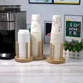 thumbnail image 3 of Disposable Cup Storage Holder, Rack Shelf Water Tea Cups, Wood Dispenser with Longer Stick Mug Display Stand Organizer, 3 of 8