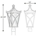 thumbnail image 4 of Progress Lighting - Three Light Post Lantern - Outdoor - Cadence - Outdoor Light, 4 of 4