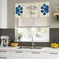 thumbnail image 5 of Cats Pawprints Valances for Windows, Decorative Rod Pocket Window Valance Curtains, Yellow Black Buffalo Plaid Simple Beige Short Curtain Drapes for Kitchen/Living Room, 2 Panels, 60" W x 18" L, 5 of 8