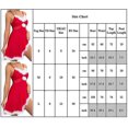 thumbnail image 2 of Conjunto de lencería navideña con escote en V y minivestido rojo de Papá Noel para mujer, 2 of 4