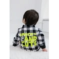 thumbnail image 3 of Disney Nightmare Before Christmas Jack Skellington Flannel Button-Down Bodysuit Plaid Newborn to Infant, 3 of 5