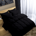 thumbnail image 2 of KOMFIT Bedding Comforter Duvet Insert - Quilted Comforter with Corner Tabs - Box Stitched Down Alternative Comforter&nbsp;400 GSM ( Black , Full/Queen (90x90) ), 2 of 5